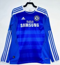 2011-2012 CHE Home UCL Edition Retro Long Sleeve Soccer Jersey