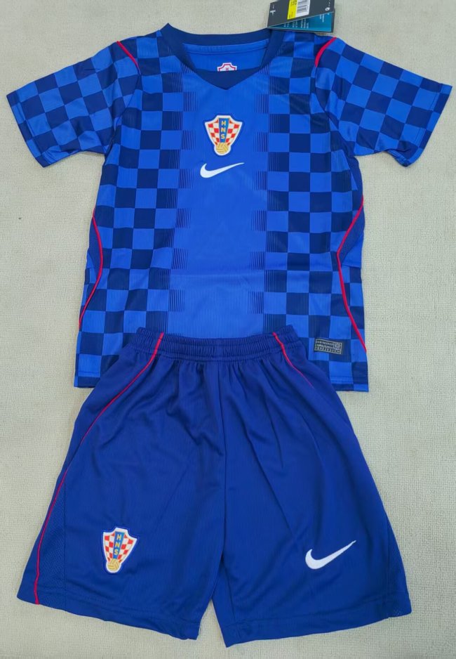 2026 World Cup Croatia Away Kids Soccer Jersey