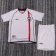 2002 England Home Kids Retro Soccer Jersey