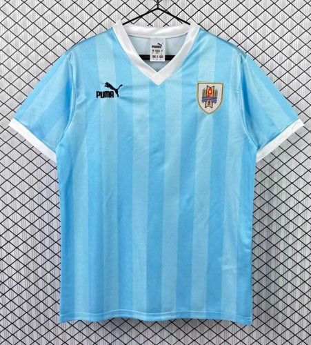 1990 Uruguay Home Retro Soccer Jersey