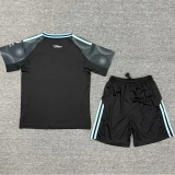 25-26 Aston Villa Away Kids Soccer Jersey   *带广告