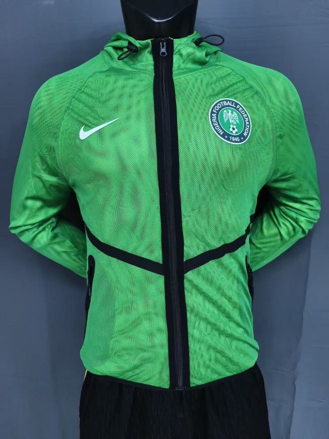 2026 Nigeria Green Pre-Competition Training Windbreaker