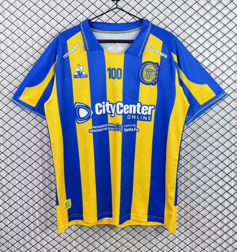 26-27 Rosario Central 100th Anniversary Commemorative Edition Fans Soccer Jersey