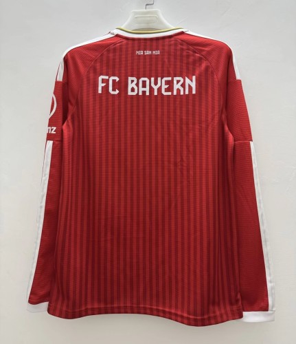 26-27 Bayern Home Long Sleeve Fans Soccer Jersey (长袖)