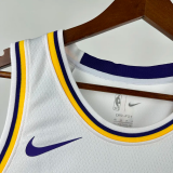 22-23 Lakers DONCIC #77 White Top Quality Hot Pressing NBA Jersey(圆领)