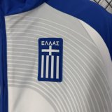 2026 Greece White Blue Retro Windbreaker