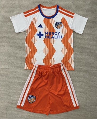 26-27 FC Cincinnati Away Kids Soccer Jersey