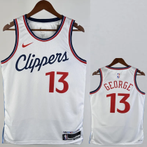 24-25 Clippers GEORGE #13 White City Edition Home Top Quality Hot Pressing NBA Jersey 24-25 Clippers GEORGE #13 White City Edition Home Top Quality Hot Pressing NBA Jersey