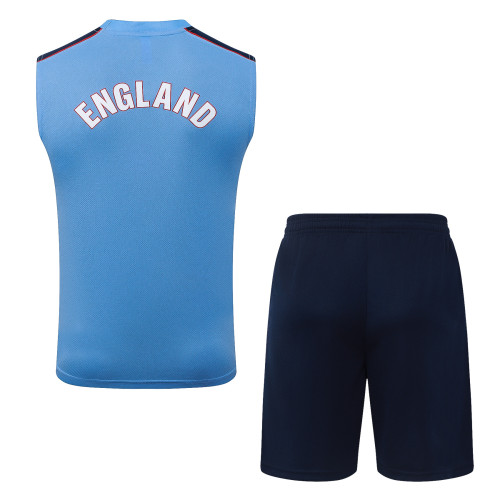 26-27 England High Quality Tank Top And Shorts Suit