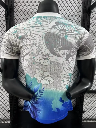 25-26 Brazil Grey Blue Special Edition Player Version Soccer Jersey
