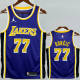 Lakers DONCIC #77 Blue Top Quality Hot Pressing NBA Jersey (Trapeze Edition) 飞人版