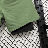 2026 ON Green Casual Double Layer Short Pants
