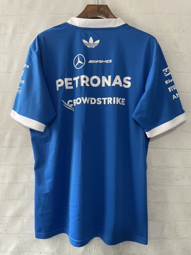 2026 F1 Benz New Pattern Short Sleeve Racing Suit