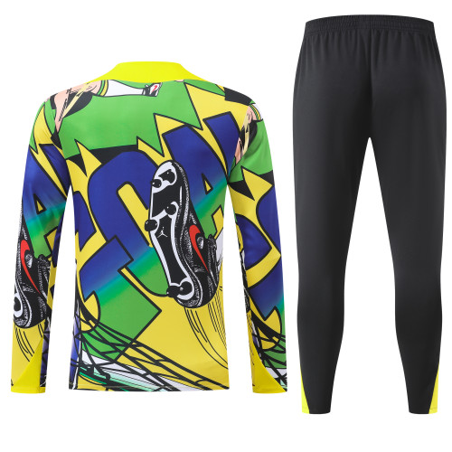 26-27  Brazil High Quality Kids Half Pull Tracksuit