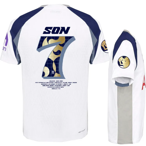 25-26 TOT Home Print Picture Son #7 Fans Soccer Jersey