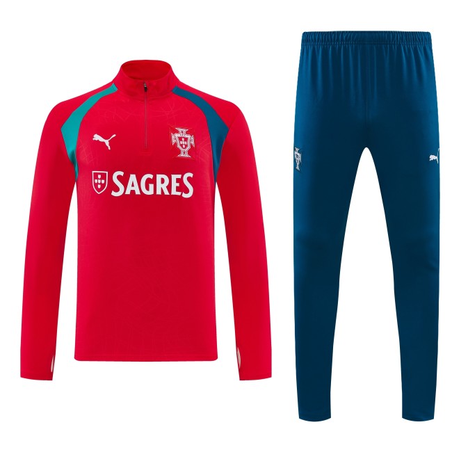 26-27 Portugal High Quality Half Pull Tracksuit