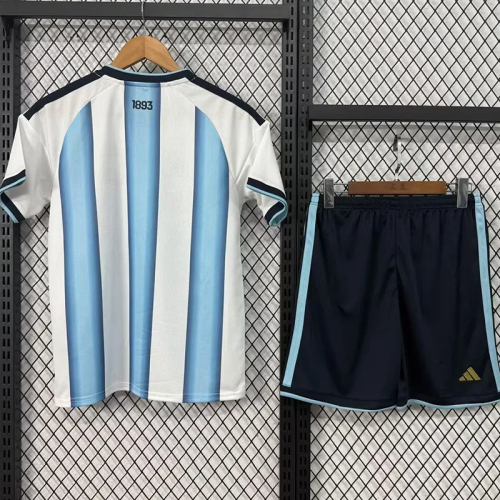 2026 World Cup Argentina Home Kids Soccer Jersey