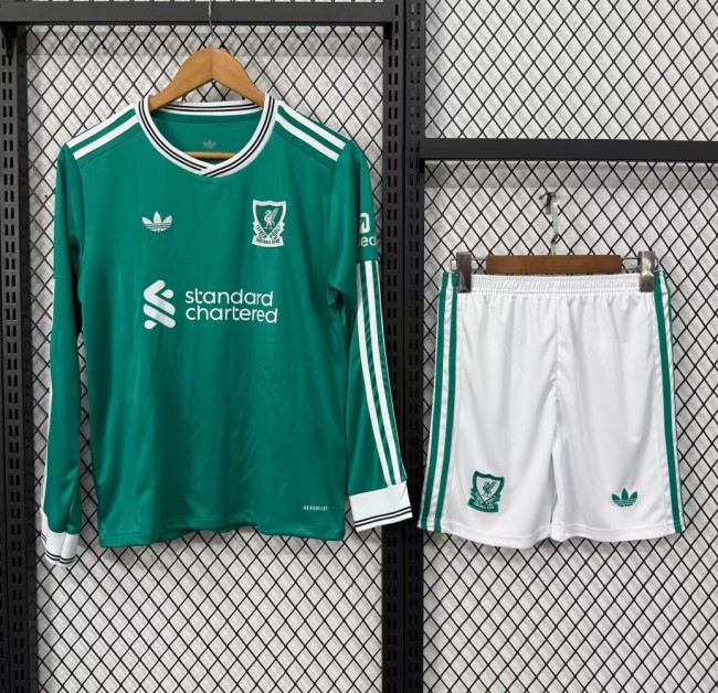 25-26 LIV Third Long Sleeve Kids Soccer Jersey  (长袖)