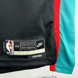 25-26 Grizzlies MORANT #12 Black Retro Top Quality Hot Pressing NBA Jersey