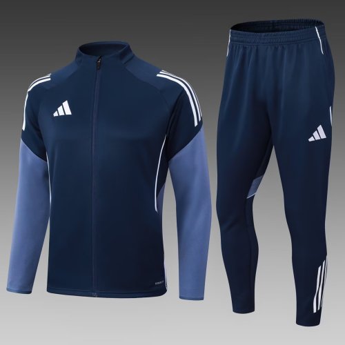 2025 AD Blue Half Pull Tracksuit 