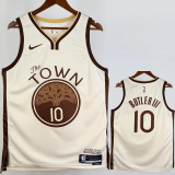 25-26 WARRIORS BUTLERIII #10 Khaki City Edition Top Quality Hot Pressing NBA Jersey (V领)