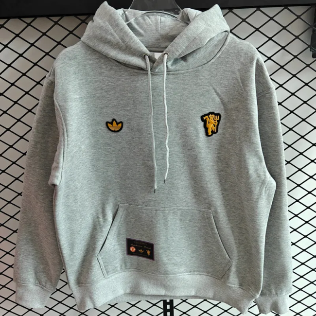 25-26 Man Utd Grey Hoody 灰色(加绒)