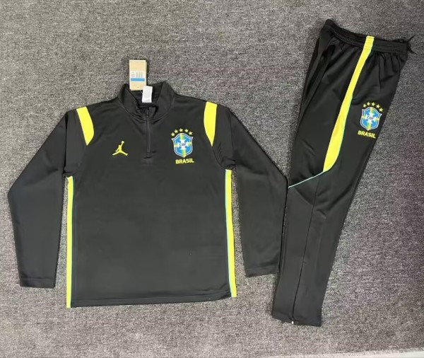 26-27 Brazil High Quality Half Pull Tracksuit