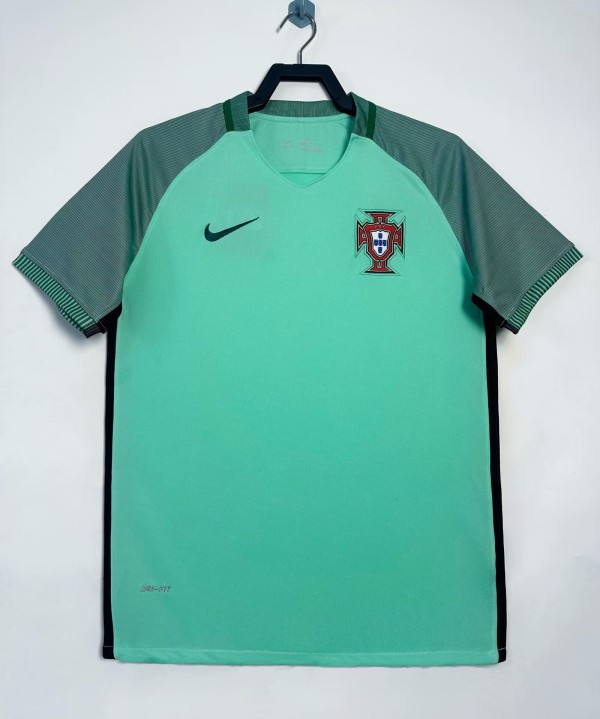 2016 Portugal Away Retro Soccer Jersey