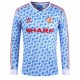 1990-1992 Man Utd Away Long Sleeve Retro Soccer Jersey
