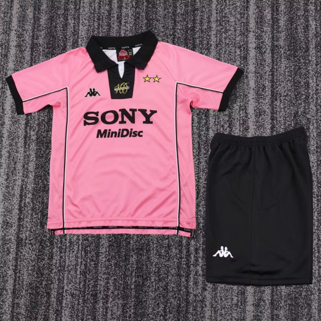 1997-1998 JUV Away Retro Kids Soccer Jersey