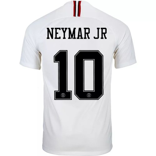 2018-2019 PSG Paris Jordan White Long Sleeve Retro Soccer Jersey