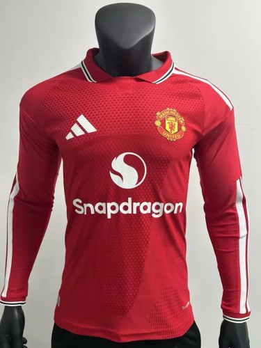 26-27 Man Utd Home Long Sleeve Player Version Soccer Jersey (长袖球员)