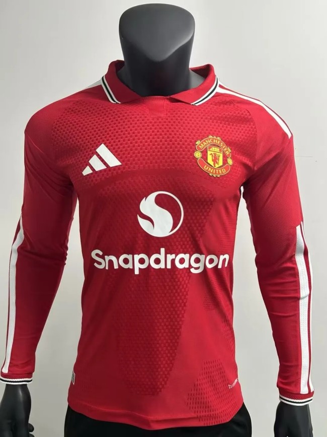 26-27 Man Utd Home Long Sleeve Player Version Soccer Jersey (长袖球员)