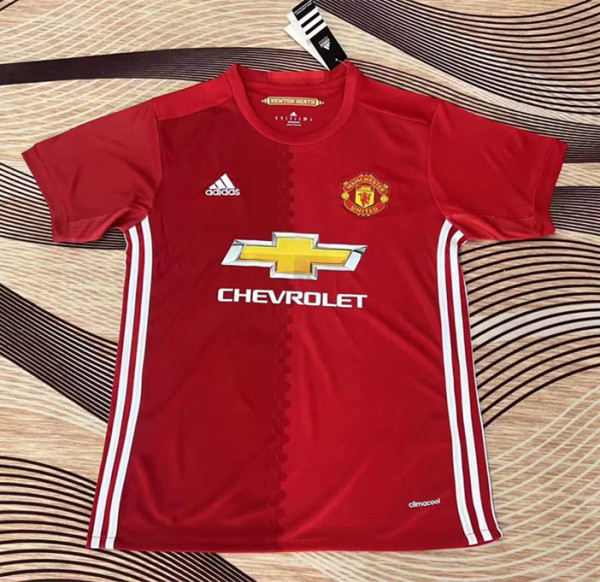 2016-2017 Man Utd Home Retro Soccer Jersey