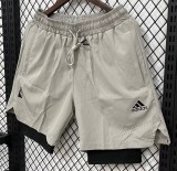 2026 ON Mousy gray Casual Double Layer Short Pants