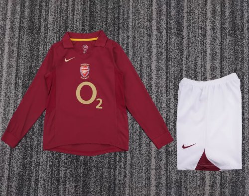 2005-2006 ARS Home Long sleeves Retro Kids Soccer Jersey