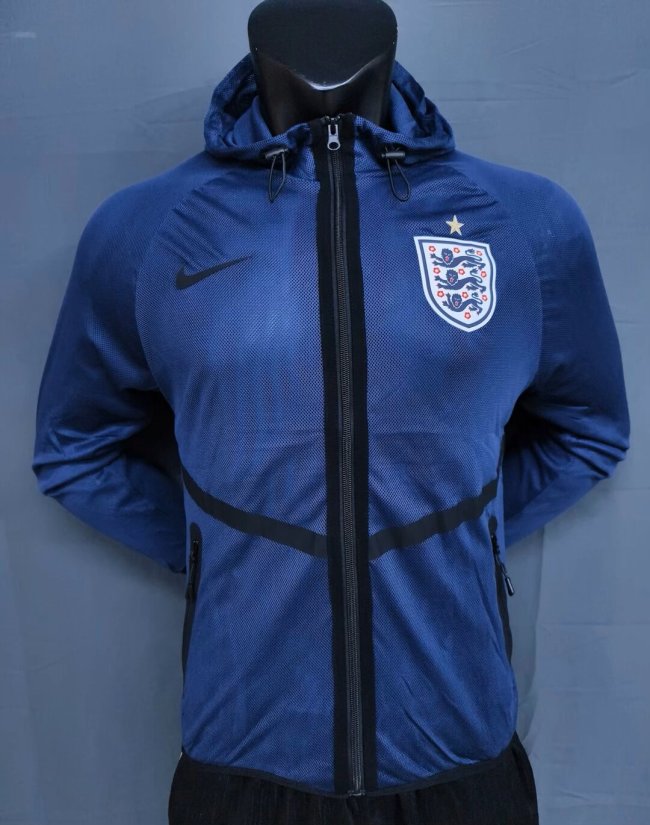 2026 England Blue Pre-Competition Training Windbreaker