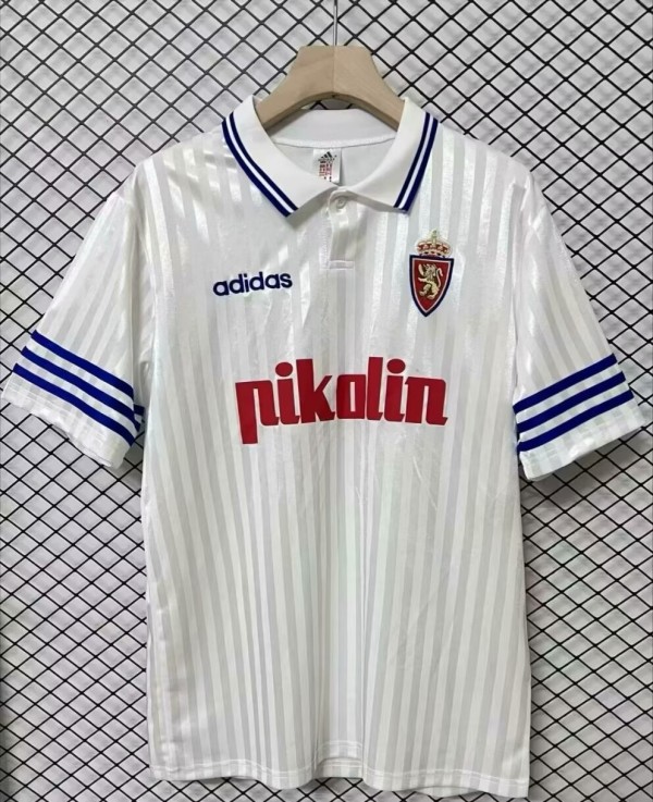 1995-1996 Zaragoza Home Retro Soccer Jersey