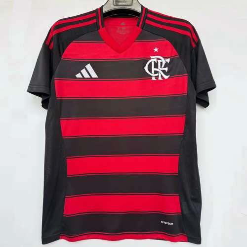 25-26 Flamengo Home Print Sponsor Fans Soccer Jersey  *全广告