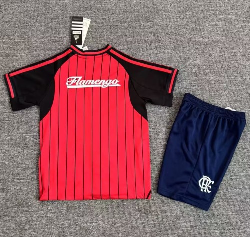 25-26 Flamengo Red Casual Edition Kids Baseball Jersey