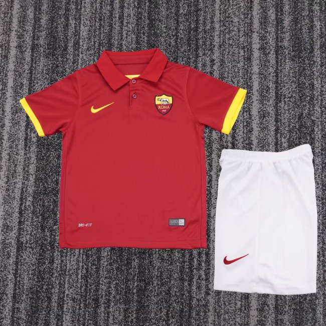 2014-2015 Roma Home Retro Kids Soccer Jersey