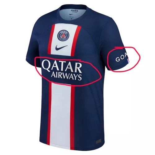 22-23 PSG Home  Fans Soccer Jersey