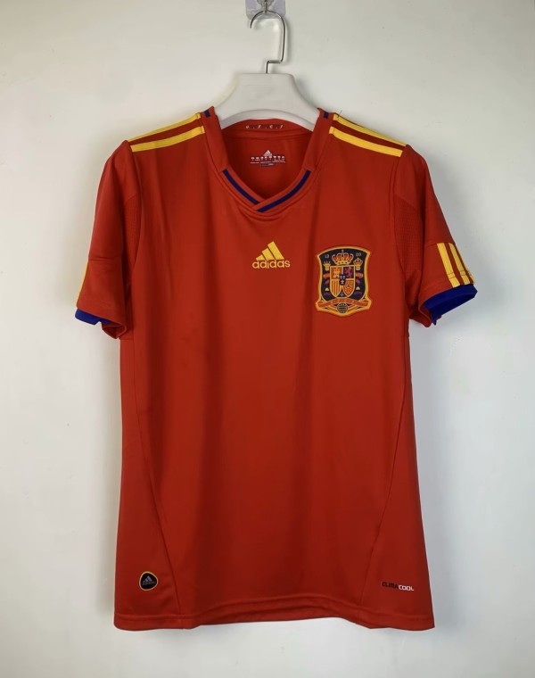2010 Spain Home Retro Soccer Jersey