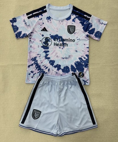 26-27 San Jose Earthquakes Away Kids Soccer Jersey