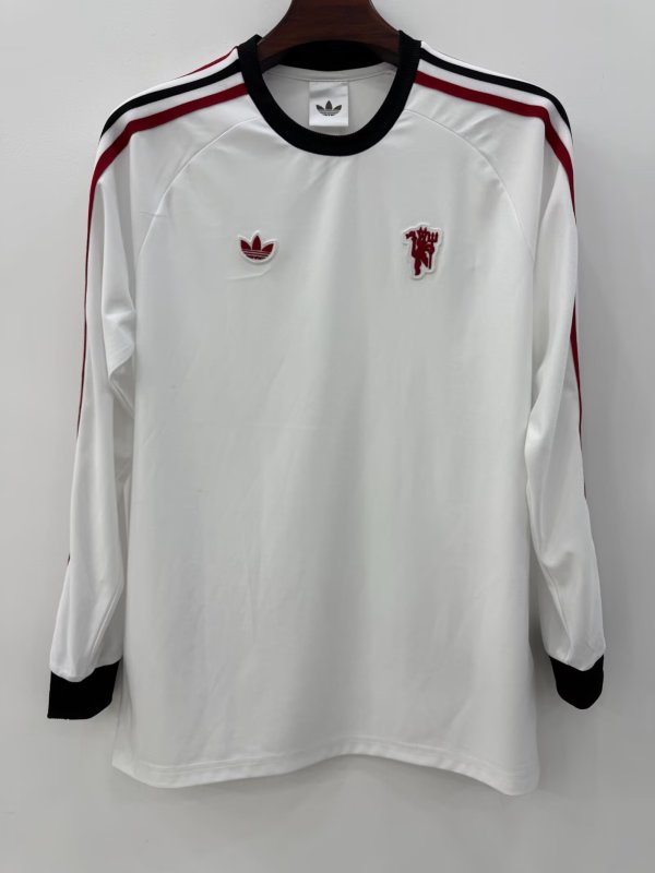 26-27 Man Utd White Long Sleeve Training shirts
