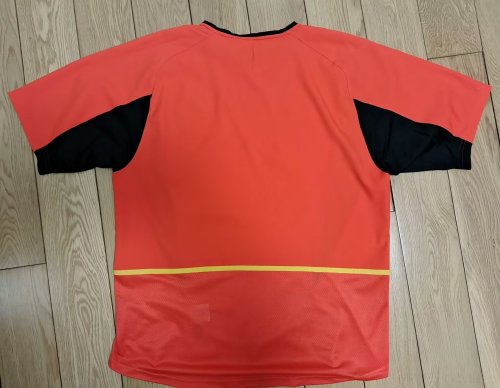 2002 Belgium Home Retro Soccer Jersey