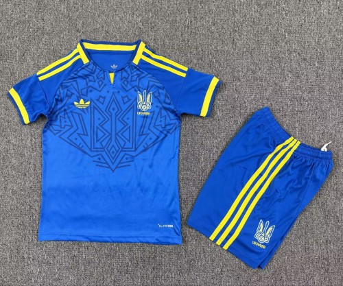 2026 Ukraine Away Kids Soccer Jersey