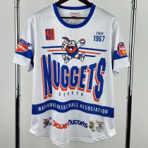 2026 Nuggets White Retro High Quality Casual T-Shirt #MN 2026 Nuggets White Retro High Quality Casual T-Shirt #MN