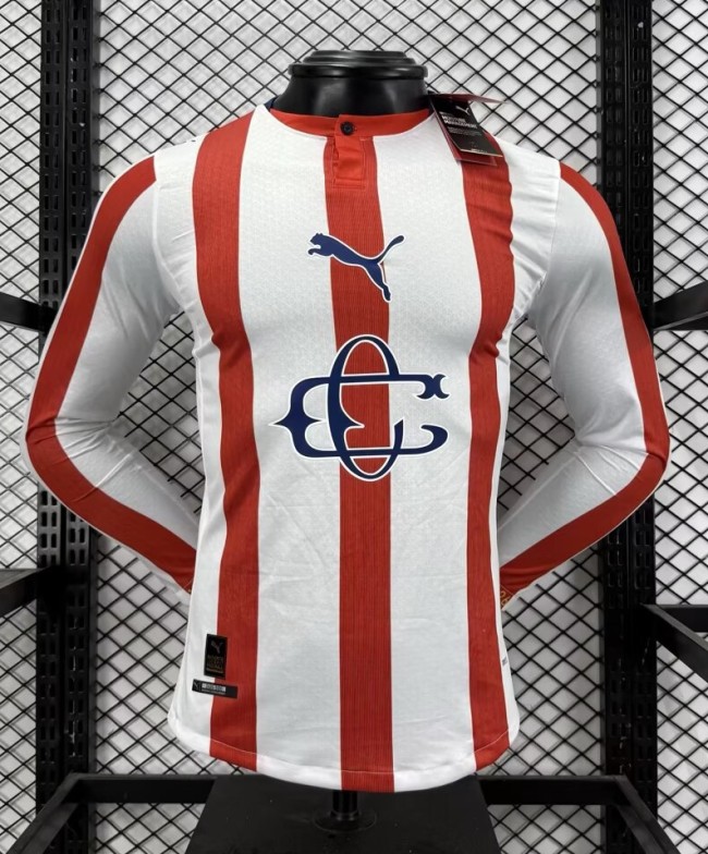 26-27 Chivas Guadalajara 120th Anniversary Edition Long Sleeve Player Version Soccer Jersey (长袖球员)