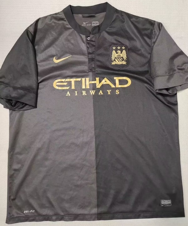 2013-2014 Man City Away Retro Soccer Jersey